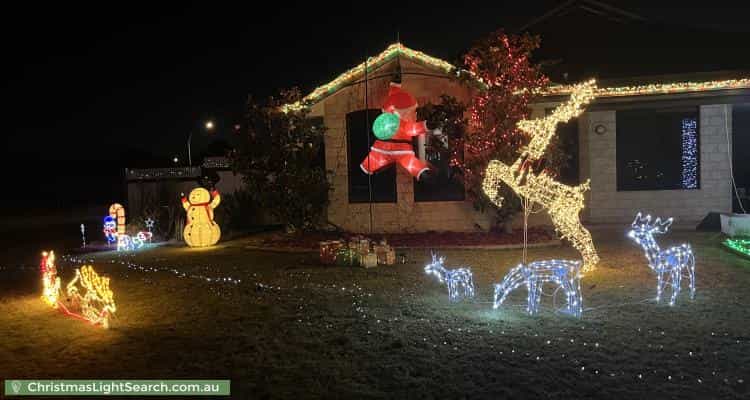 Christmas Light display at 24 Falabella Crescent, Eaton