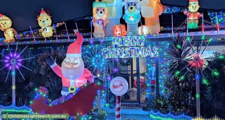 Christmas Light display at 14 Meredith Close, Narre Warren South