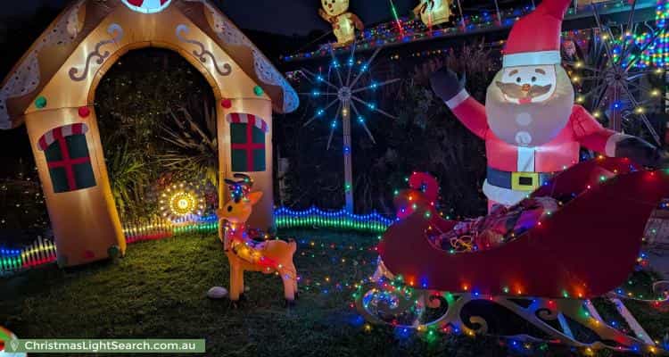 Christmas Light display at 14 Meredith Close, Narre Warren South