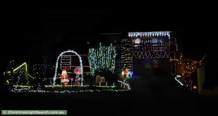 Christmas Light display at 4 Arnott Court, Wheelers Hill