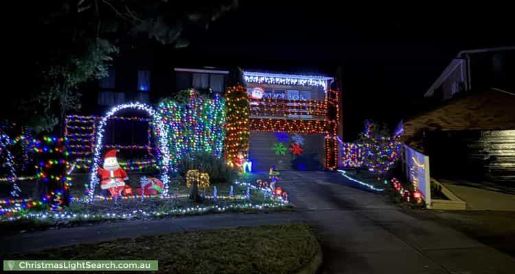 Christmas Light display at 4 Arnott Court, Wheelers Hill