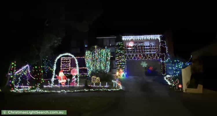 Christmas Light display at 4 Arnott Court, Wheelers Hill