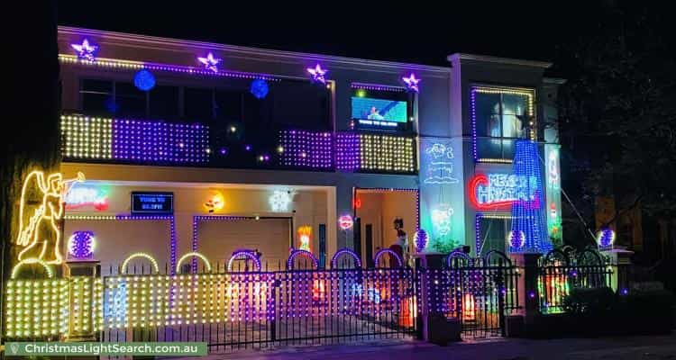 Christmas Light display at 37 Parkview Drive, Mawson Lakes