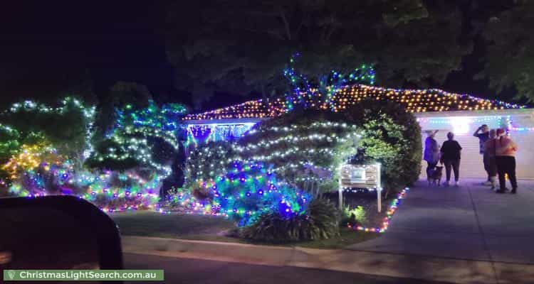 Christmas Light display at 14 Baudin Street, Woodcroft