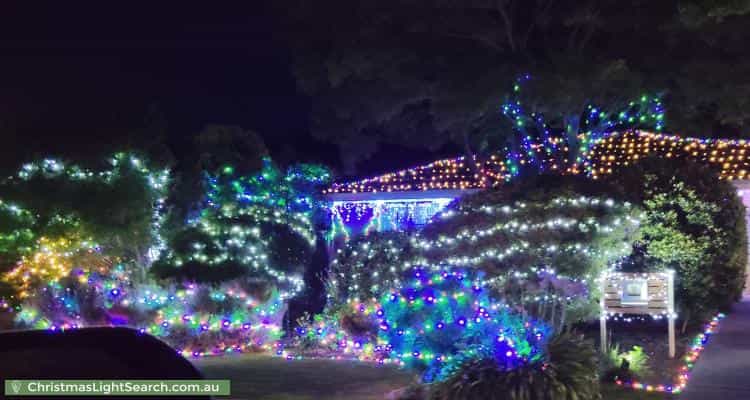Christmas Light display at 14 Baudin Street, Woodcroft