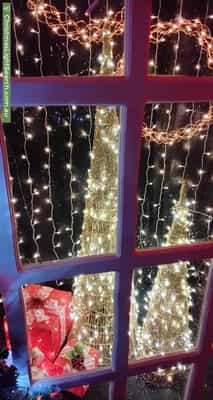 Christmas Light display at 9 Rothschild Street, Woodcroft