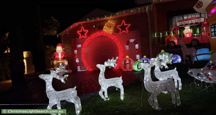 Christmas Light display at 1 Gregory Close, Endeavour Hills