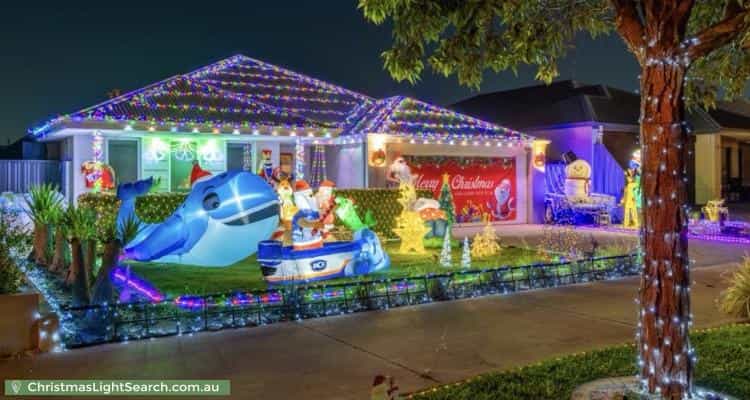 Christmas Light display at 162 Kokoda Boulevard, Byford