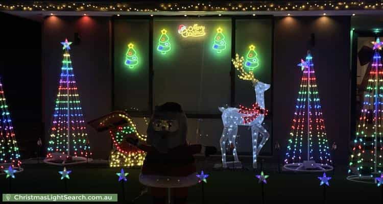 Christmas Light display at 38 Brilliance Avenue, Eglinton