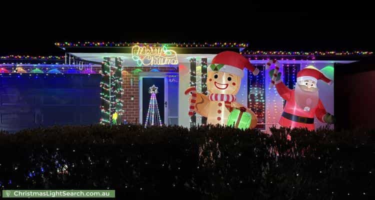 Christmas Light display at  Simon Avenue, Officer