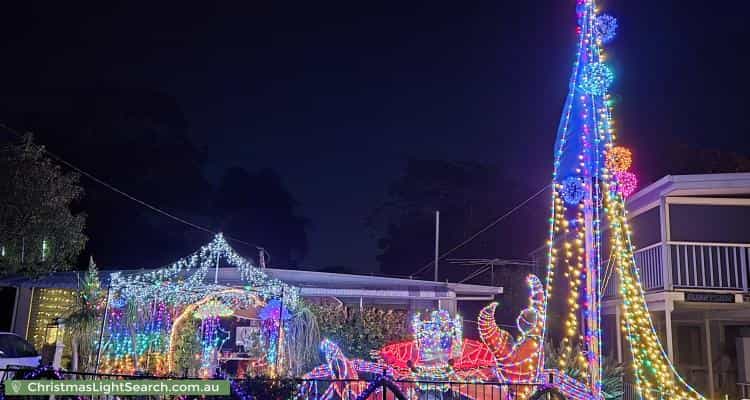 Christmas Light display at 7 Amy Street, Donnybrook