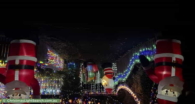 Christmas Light display at 4 Patricia Street, Millgrove