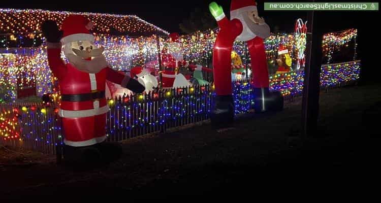 Christmas Light display at 4 Patricia Street, Millgrove