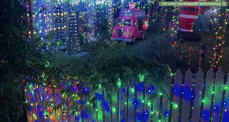 Christmas Light display at 4 Patricia Street, Millgrove