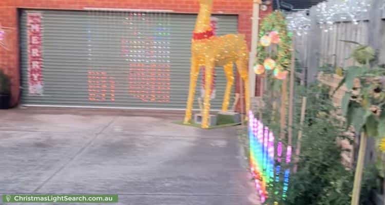Christmas Light display at 5 Beckett Street, Chadstone