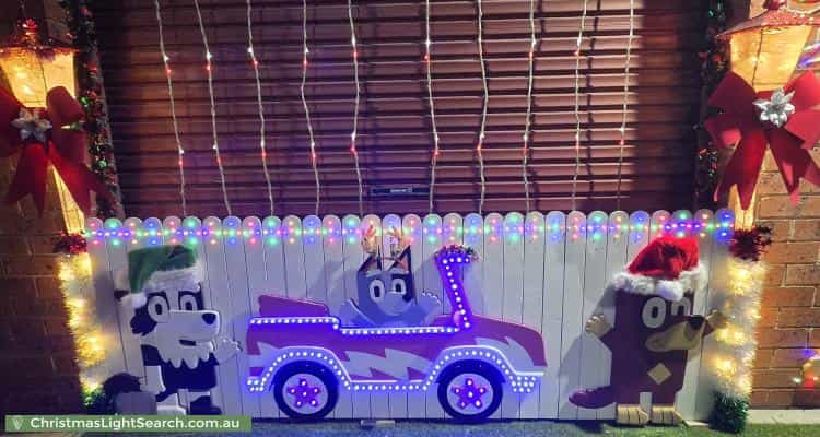 Christmas Light display at 21 McKinley Circuit, Calwell