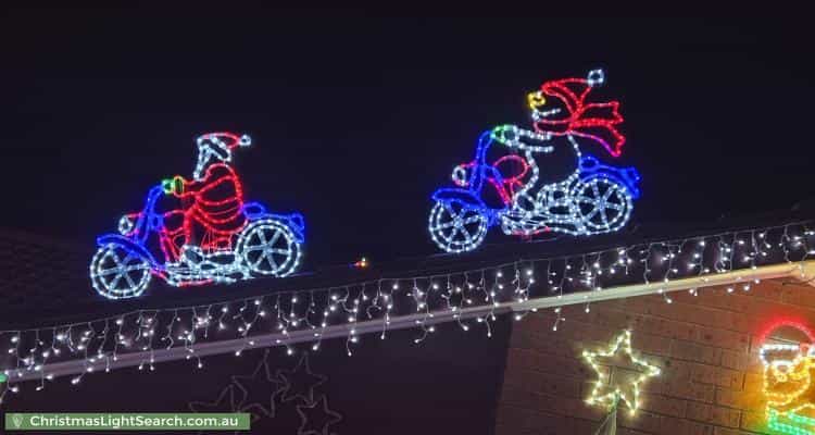 Christmas Light display at 21 McKinley Circuit, Calwell