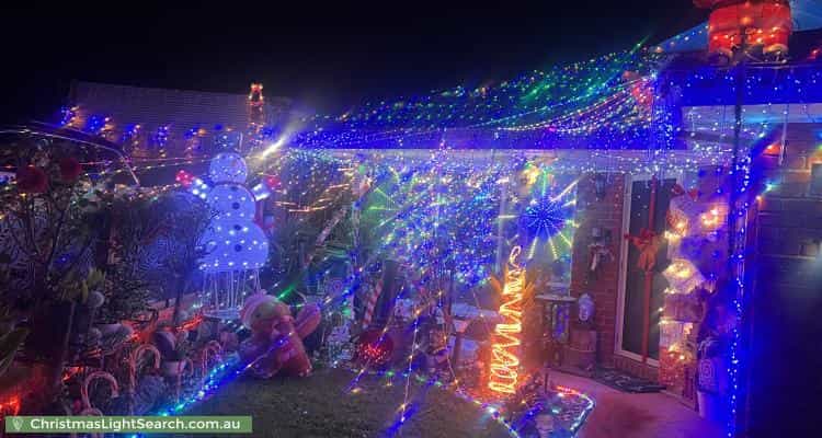 Christmas Light display at 12 Helm Court, Carrum Downs