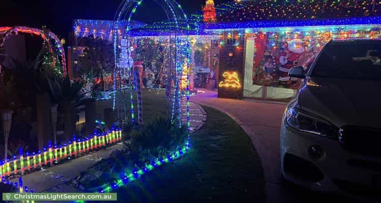Christmas Light display at 12 Helm Court, Carrum Downs