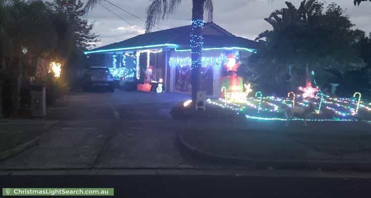Christmas Light display at 6 Alpine Court, Vermont South