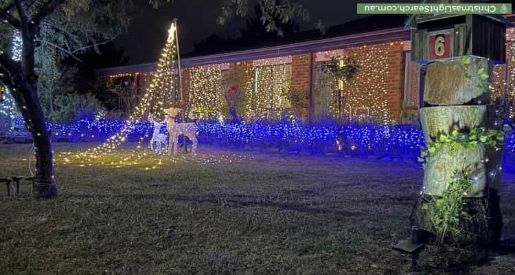 Christmas Light display at 6 Balala Place, Isabella Plains