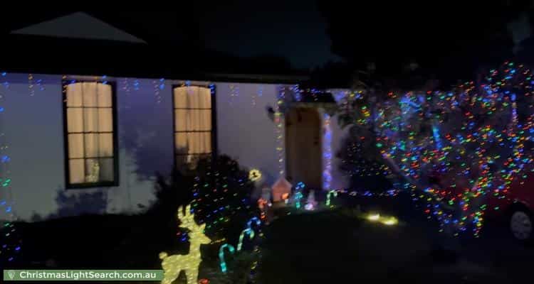 Christmas Light display at 26 Sanders Street, Glenorchy