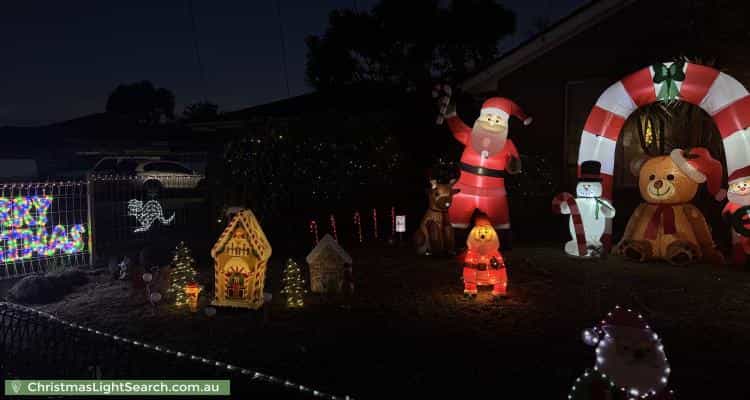 Christmas Light display at 12 Mudford Street, Sunshine West