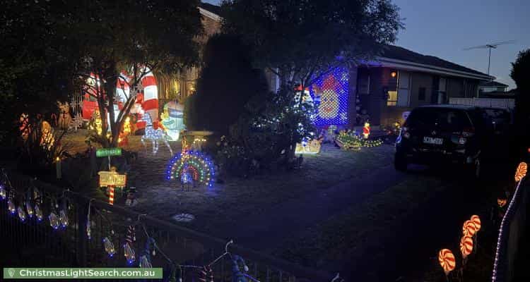 Christmas Light display at 12 Mudford Street, Sunshine West