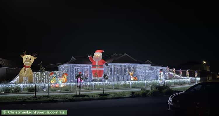 Christmas Light display at 8 Monbulk Way, Eynesbury