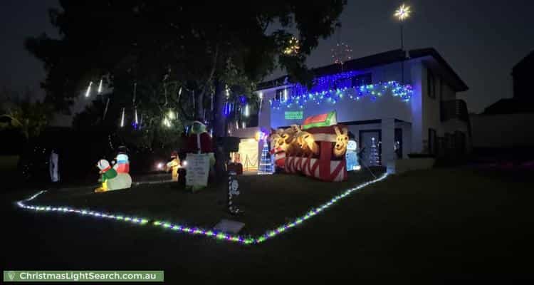 Christmas Light display at 20 Peppermint Crescent, Kingswood