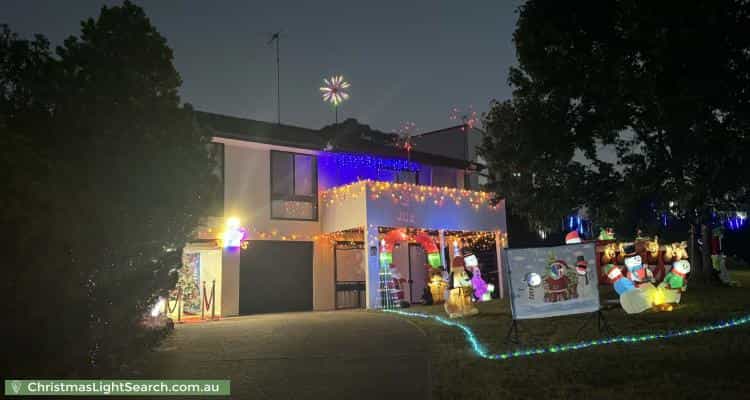 Christmas Light display at 20 Peppermint Crescent, Kingswood