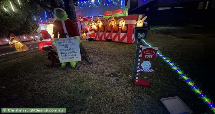 Christmas Light display at 20 Peppermint Crescent, Kingswood