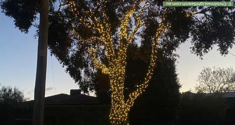 Christmas Light display at 13 Fulham Close, Frankston South
