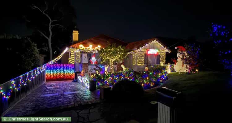 Christmas Light display at 7 Saint Andrews Avenue, Rosanna