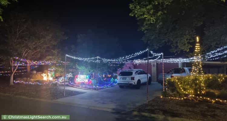 Christmas Light display at 29 Sid Barnes Crescent, Gordon