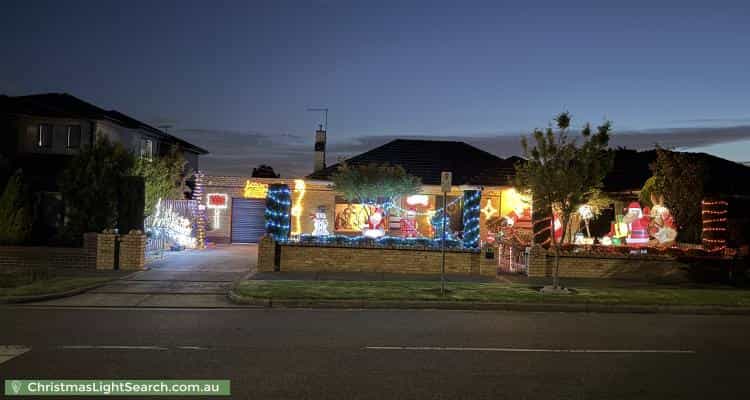 Christmas Light display at 91 Saint Vigeons Road, Reservoir