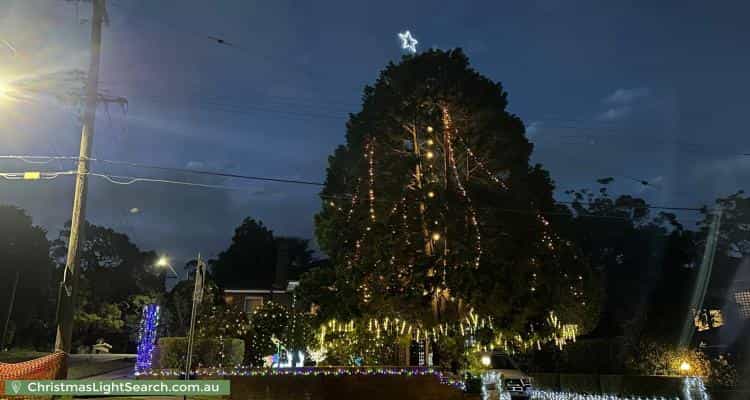 Christmas Light display at 86 Chelmsford Avenue, East Lindfield