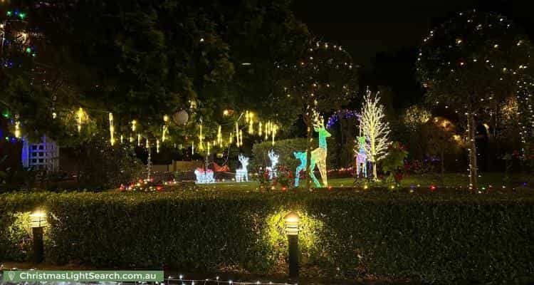 Christmas Light display at 86 Chelmsford Avenue, East Lindfield