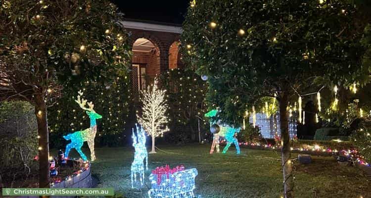Christmas Light display at 86 Chelmsford Avenue, East Lindfield