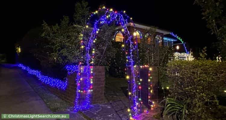Christmas Light display at 86 Chelmsford Avenue, East Lindfield