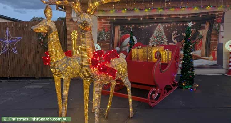 Christmas Light display at 4 Muirfield Close, Cranbourne