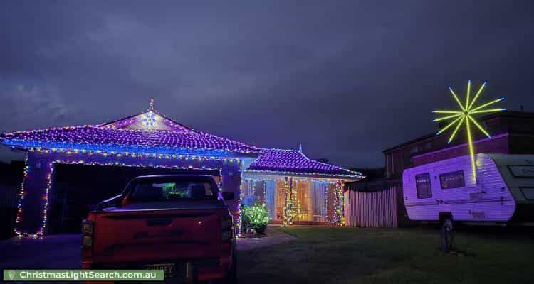 Christmas Light display at 3 Independence Rise, Kilsyth South