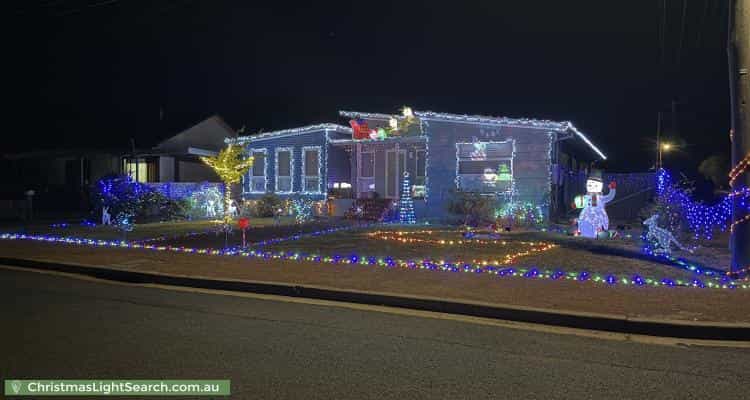 Christmas Light display at 147 Carwoola Street, Queanbeyan East