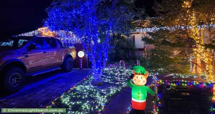 Christmas Light display at 13 Carramar Court, Bayswater
