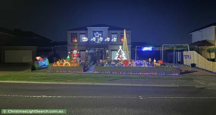 Christmas Light display at 54 Baden Powell Drive, Tarneit