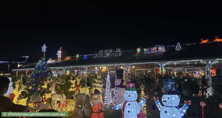 Christmas Light display at 27 Glencairn Drive, Greenvale