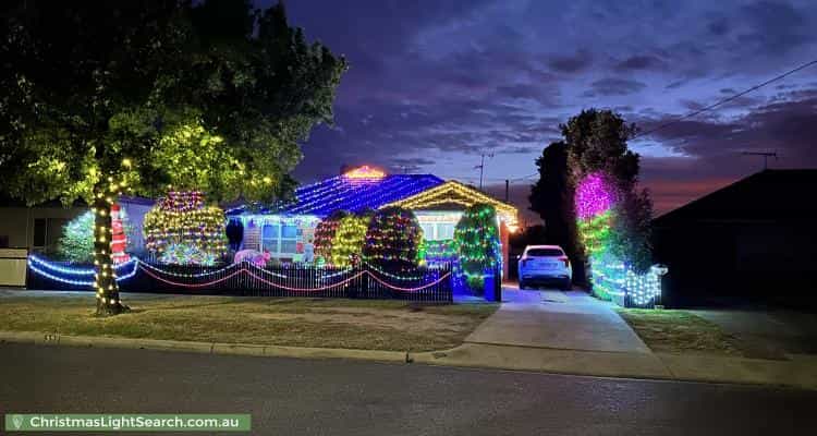 Christmas Light display at 33 Brodie Street, Wangaratta