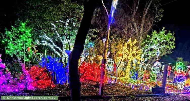 Christmas Light display at 24 Yalanda Street, Eden Hills
