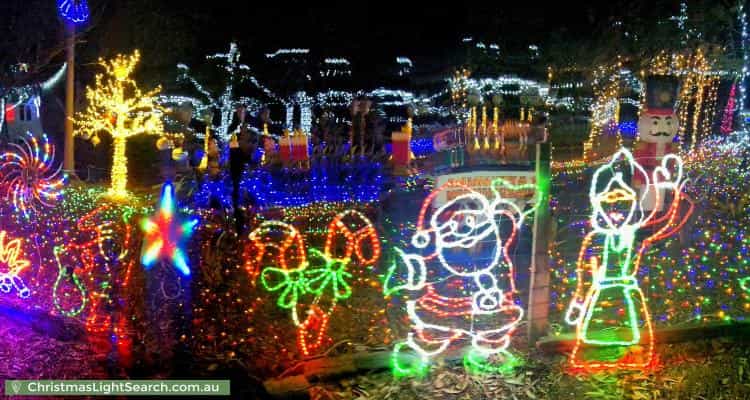 Christmas Light display at 24 Yalanda Street, Eden Hills