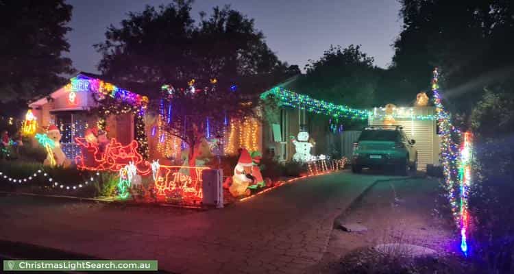 Christmas Light display at 23 Coningham Street, Gowrie